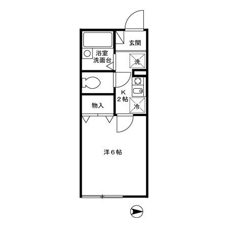 アムール　壱番館の間取り