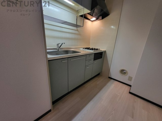 2口ガスコンロ付きのシステムキッチンです♪