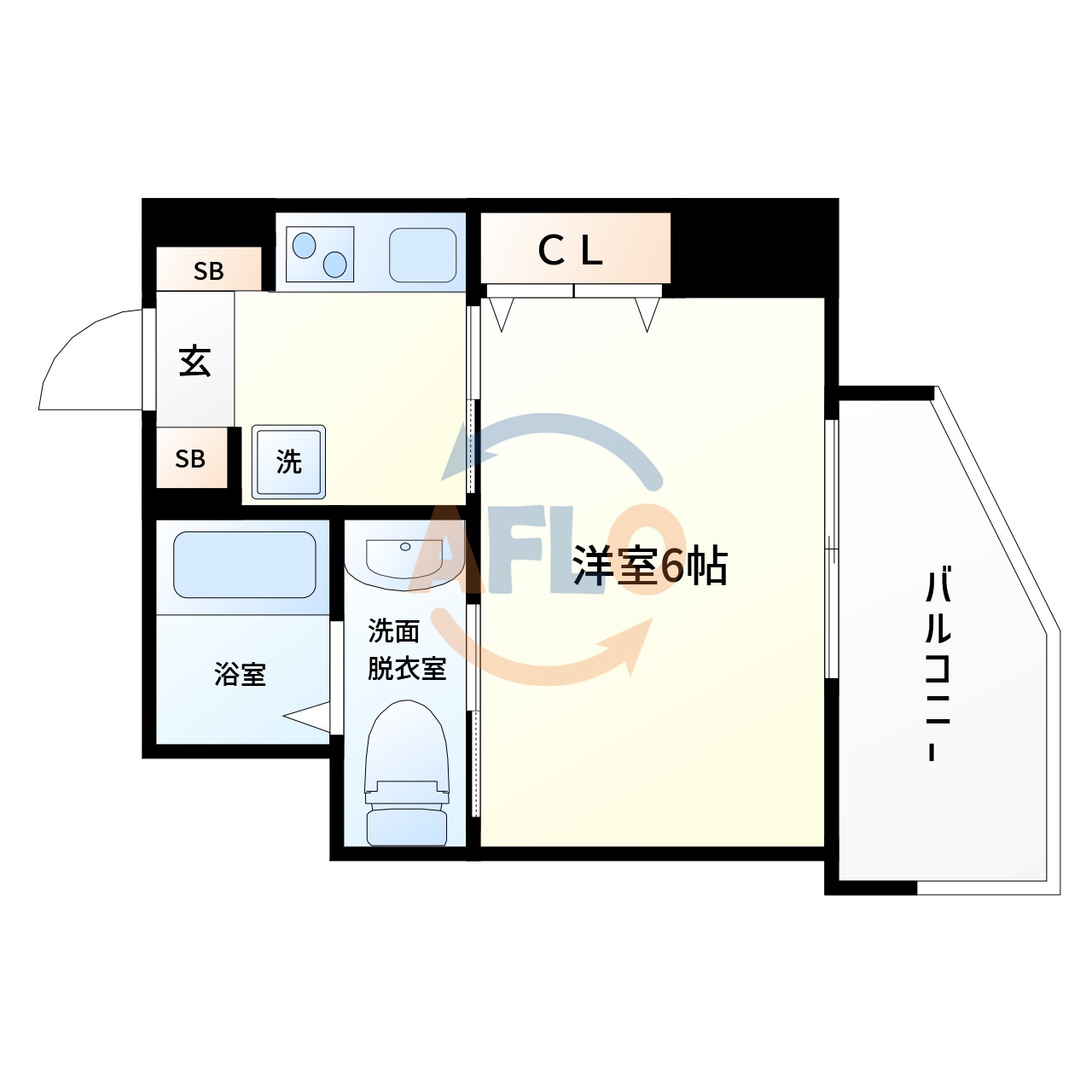 ワールドアイ大阪城EASTアドバンスの間取り|ワールドアイ大阪城EASTアドバンス　間取り