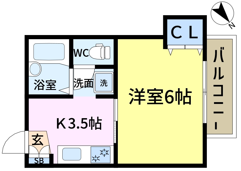 光陽レジデンスの間取り