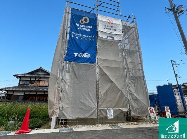 泉佐野市日根野　第2期　新築一戸建ての外観|周辺は落ち着いた街並みの住宅地！子育てがしやすい住環境です！まだ未完成ですが、現地でしかわからない事もございます。是非一度ご覧ください。