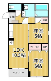 浜甲子園1丁目アパートの間取り
