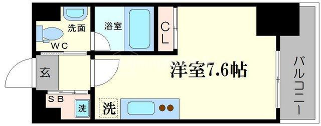 ドゥーエなんば南の間取り