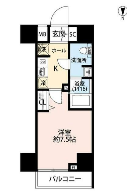 プレール・ドゥーク芝浦の間取り