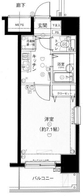 メインステージ茅場町の間取り