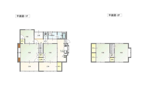 倉敷市白楽町中古住宅の間取り