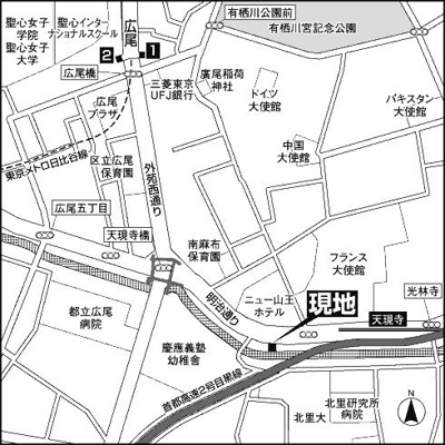 【地図】 | ミュゼ南麻布