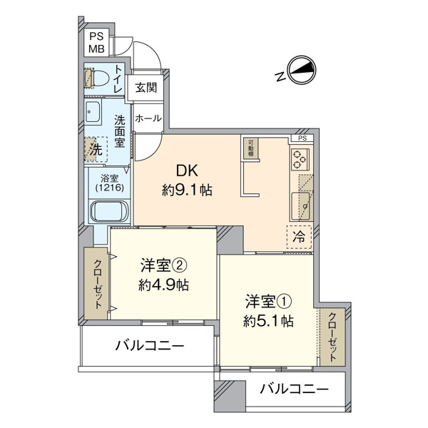 【間取り】 | 朝日プラザ高取☆仲介手数料無料☆