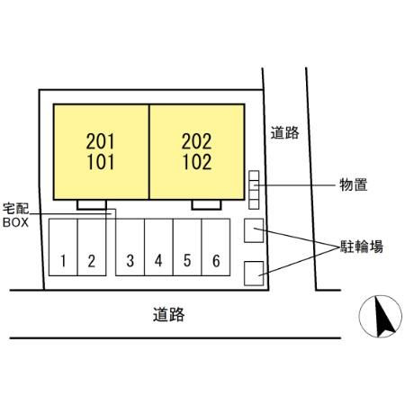 TORISIA大沢川原の区画図
