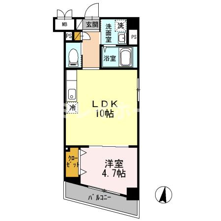 エスポワール多摩川の間取り