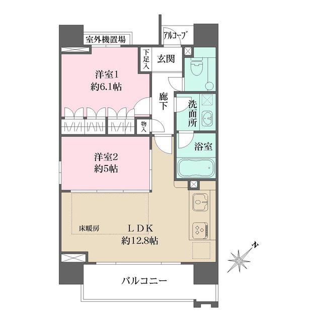 ファミールグラン銀座４丁目オーセンティアの間取り