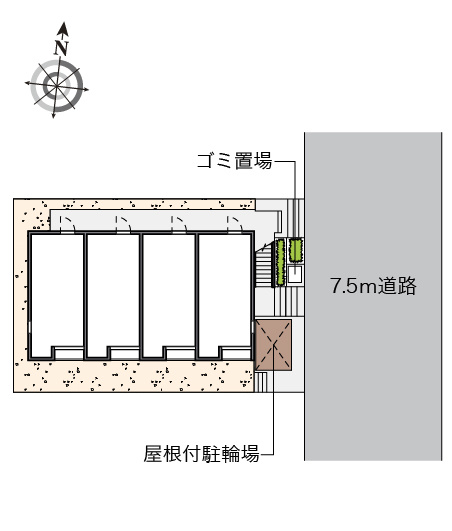 レオネクストシオン平戸 の区画図