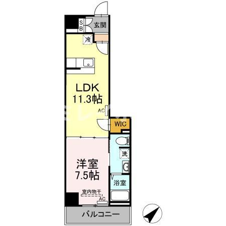 Hill Flat Osaki の間取り