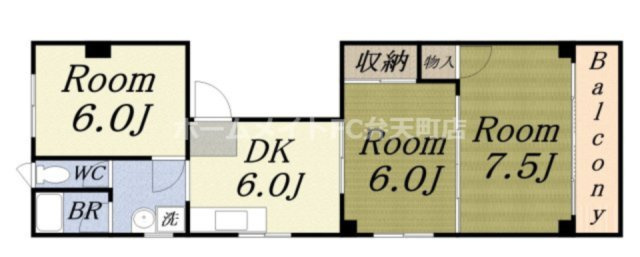 【間取り】 | ハイツ港晴