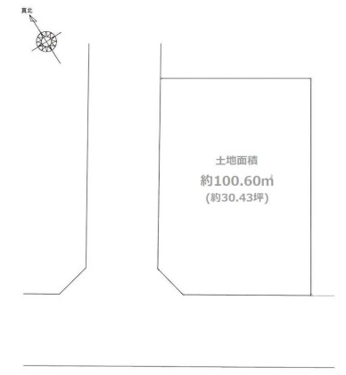 上目黒２　土地の区画図