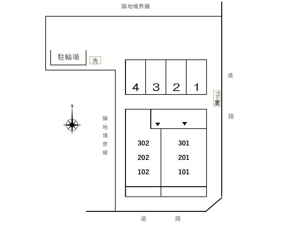 Ｍ．Ｙ　トヨクニの区画図