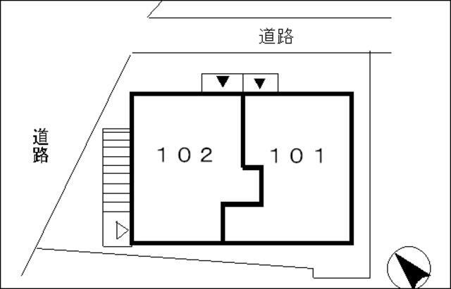 タウンコートの区画図