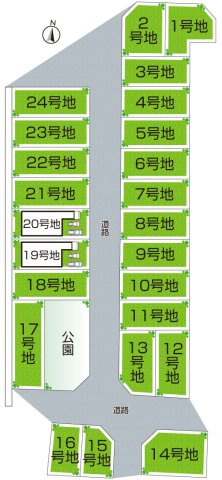 ★京都市伏見区久我御旅町　第31期　新築一戸建ての区画図|全24区画