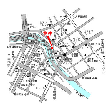 HF日本橋レジデンスの地図