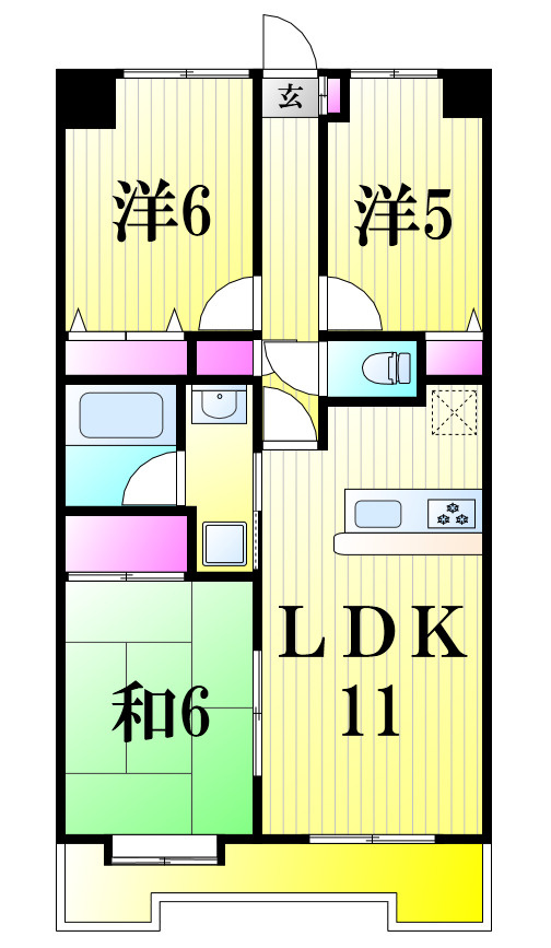 ライオンズプラザ北松戸の間取り