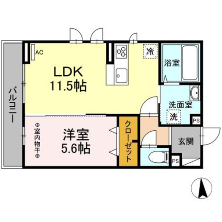 Ｄ－ｒｏｏｍ Ｄｅａｒｃｏｕｒｔ 幸町　Ⅰ