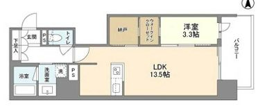 RJRプレシア南堀江の間取り