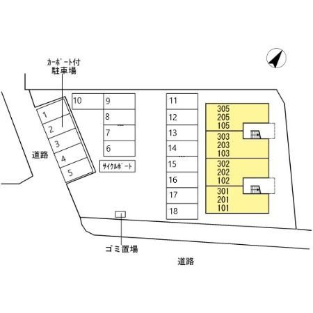シェラール・インターの区画図