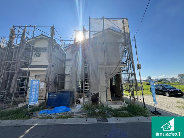 京都市伏見区久我御旅町　第31期　新築一戸建ての外観|現在建築中！落ち着いた街並みで新生活を始めることが出来そう！周辺の物件も併せてご紹介させて頂きます！