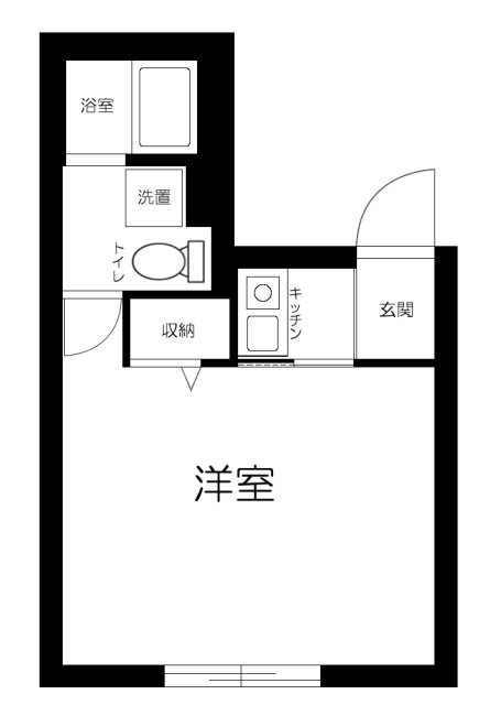 リッシェル平和島の間取り
