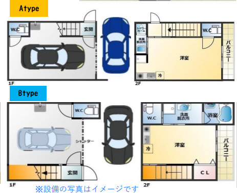 高宮2丁目ガレージハウスの間取り