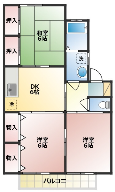 クレールの間取り
