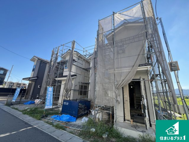 京都市伏見区久我御旅町　第31期　新築一戸建ての外観|現在の進捗状況です！順調に作業進行中、完成が待ち遠しいです！詳細の間取り等、お気軽にお問い合わせください！
