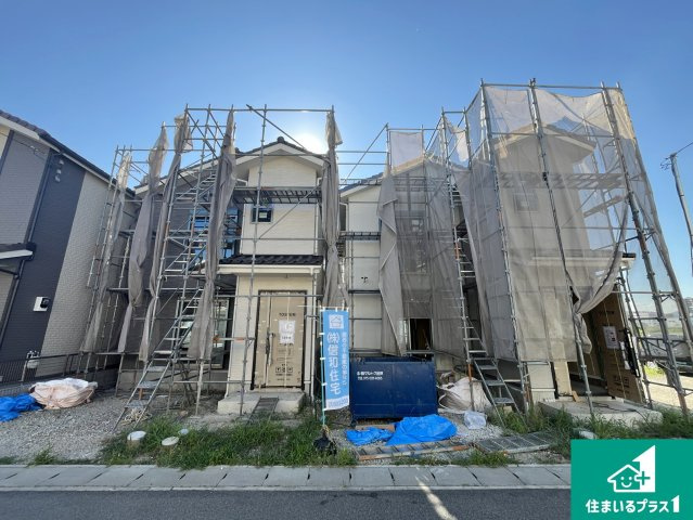 京都市伏見区久我御旅町　第31期　新築一戸建ての外観|現在建築中！落ち着いた街並みで新生活を始めることが出来そう！周辺の物件も併せてご紹介させて頂きます！