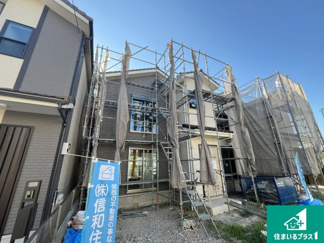 京都市伏見区久我御旅町　第31期　新築一戸建ての外観|現在建築中！落ち着いた街並みで新生活を始めることが出来そう！周辺の物件も併せてご紹介させて頂きます！