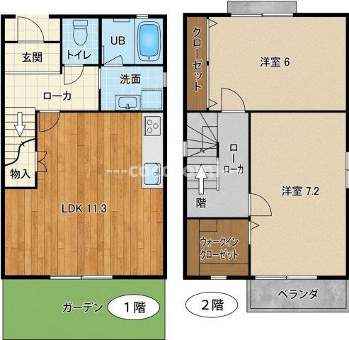 ルシアコート村野の間取り