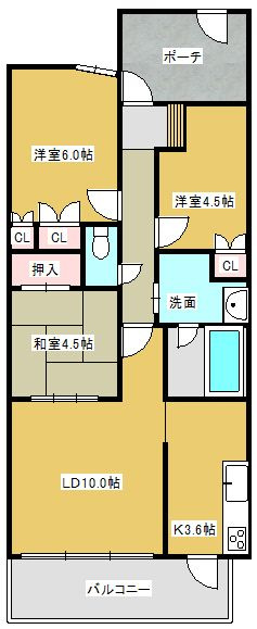 エスコートランズ門真元町の間取り
