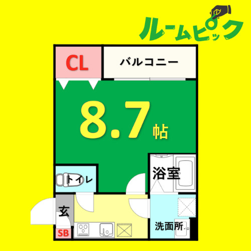 HARE千種(ハレチクサ)　名古屋市賃貸　仲介手数料無料の間取り