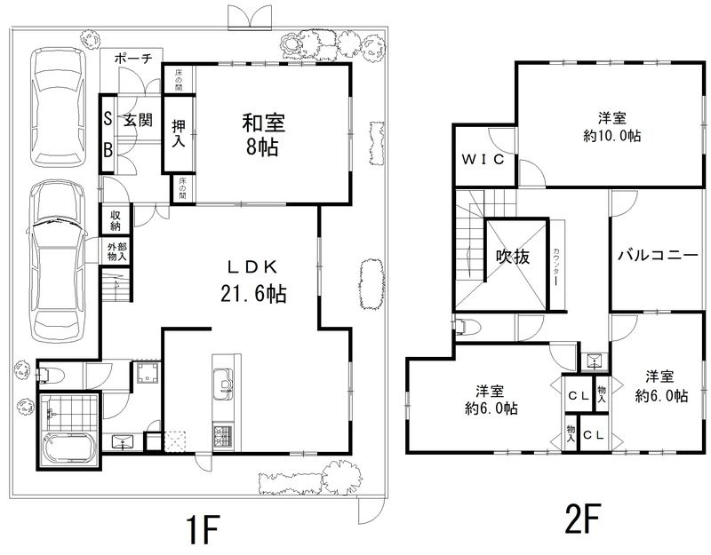 山手南貸家の間取り