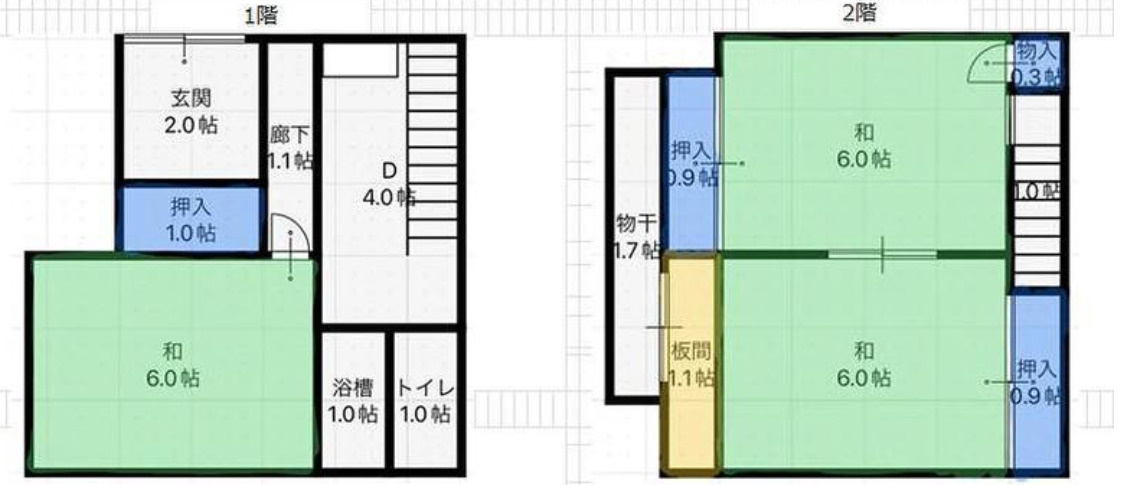 門真市寿町貸家の間取り