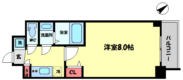 S-RESIDENCE都島の間取り|S-RESIDENCE都島　間取り