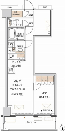 【間取り】 | プライムネクサス大森北