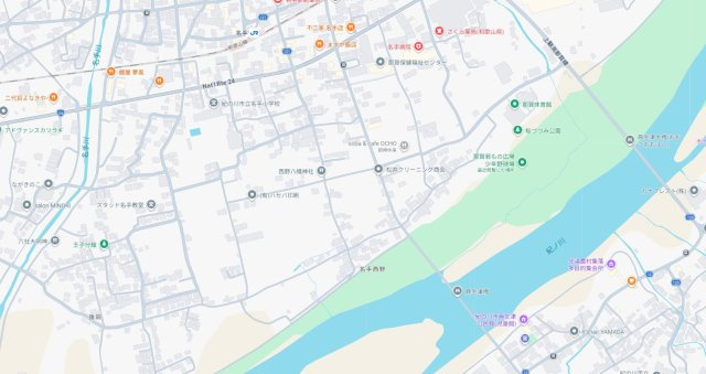紀の川市名手西野　第1期　新築一戸建ての地図