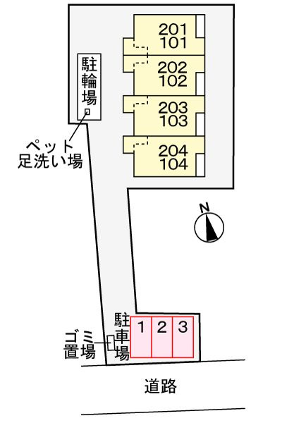 カフーエスの駐車場