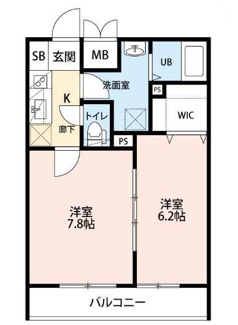 【間取り】 | エフマーレ咲ヶ丘 | 間取りです。