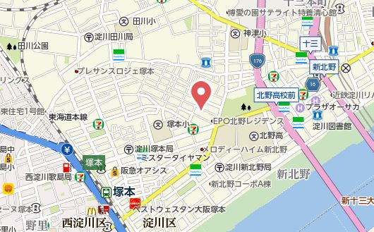 【地図】 | エグゼ大阪NORTHゲート