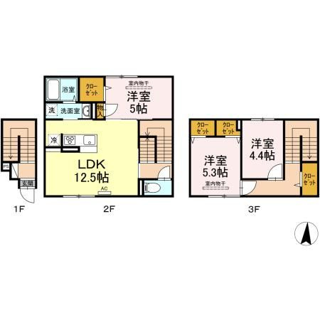エクセリア徳丸Ⅱの間取り