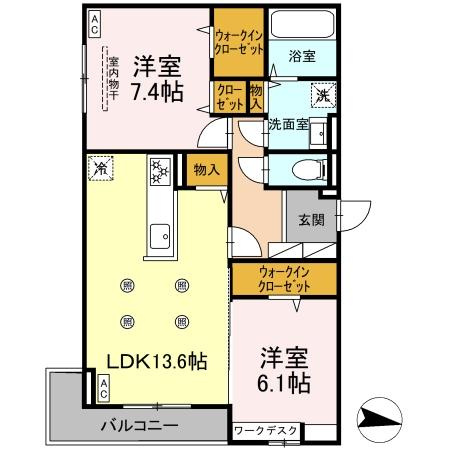 【間取り】 | D-resena旭通り