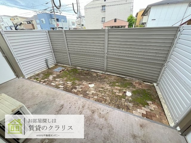 ハピネスクエア桂のバルコニー