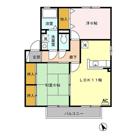 【間取り】 | プラージュTOJIKI B棟