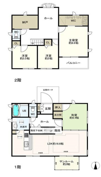 【間取り】 | 西区西の丘３丁目　中古一戸建☆仲介手数料無料☆